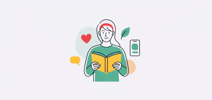 Educatrice che mostra alle famiglie il progetto educativo annuale tramite un'app digitale
